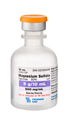 Sulfate de magnésium injectable, USP - Fresenius Kabi Canada